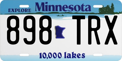 MN license plate 898TRX