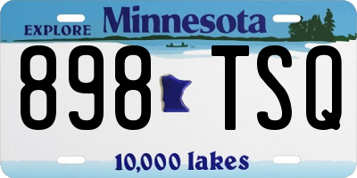 MN license plate 898TSQ