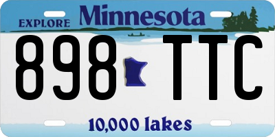 MN license plate 898TTC