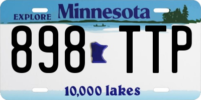 MN license plate 898TTP