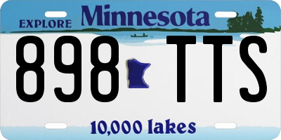 MN license plate 898TTS