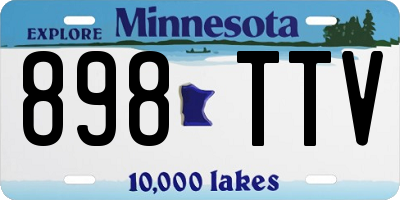 MN license plate 898TTV