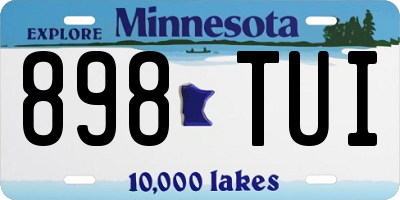 MN license plate 898TUI