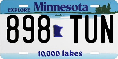 MN license plate 898TUN
