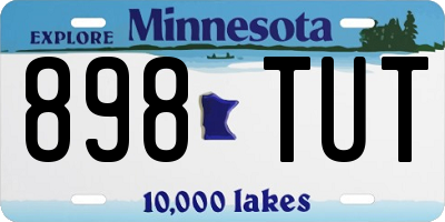 MN license plate 898TUT