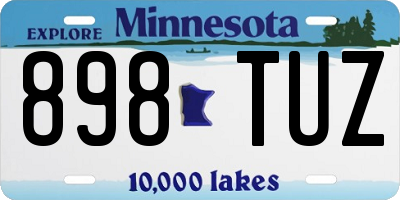 MN license plate 898TUZ