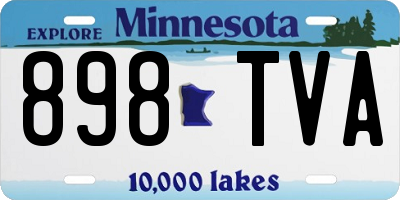 MN license plate 898TVA