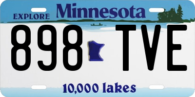 MN license plate 898TVE