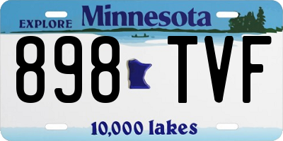 MN license plate 898TVF