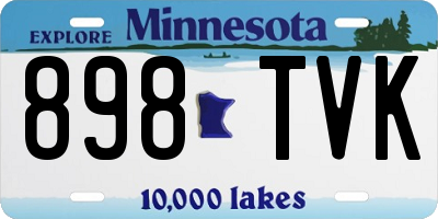 MN license plate 898TVK