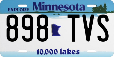 MN license plate 898TVS
