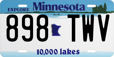 MN license plate 898TWV