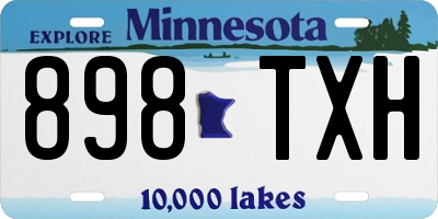 MN license plate 898TXH