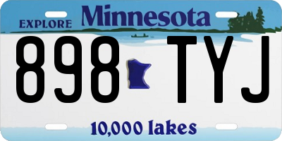 MN license plate 898TYJ