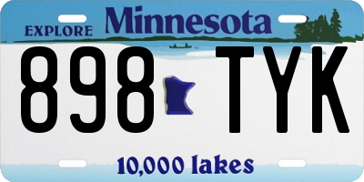 MN license plate 898TYK