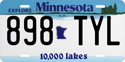 MN license plate 898TYL