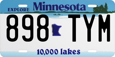 MN license plate 898TYM