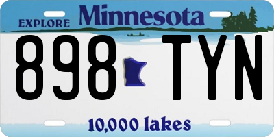 MN license plate 898TYN