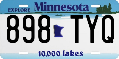 MN license plate 898TYQ