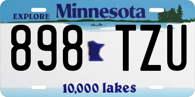 MN license plate 898TZU