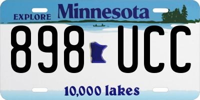 MN license plate 898UCC