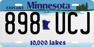 MN license plate 898UCJ