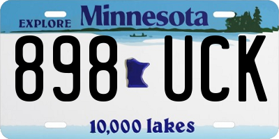 MN license plate 898UCK