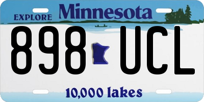 MN license plate 898UCL