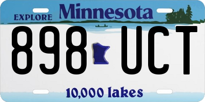 MN license plate 898UCT