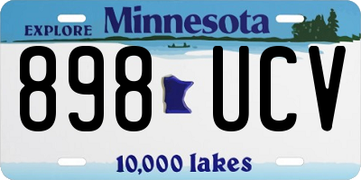 MN license plate 898UCV