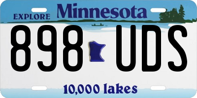 MN license plate 898UDS