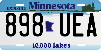 MN license plate 898UEA