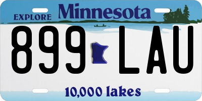 MN license plate 899LAU