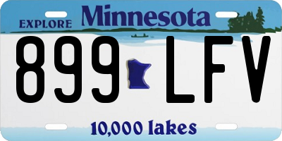 MN license plate 899LFV