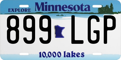 MN license plate 899LGP