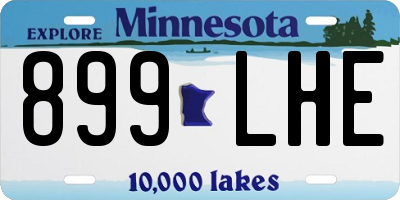 MN license plate 899LHE