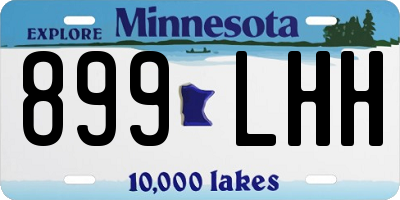 MN license plate 899LHH