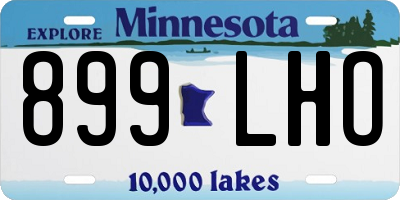 MN license plate 899LHO