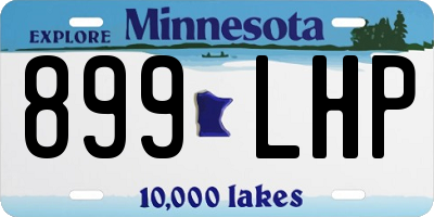 MN license plate 899LHP