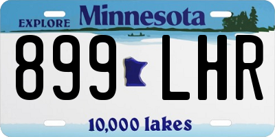 MN license plate 899LHR