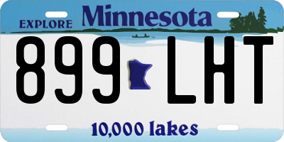 MN license plate 899LHT