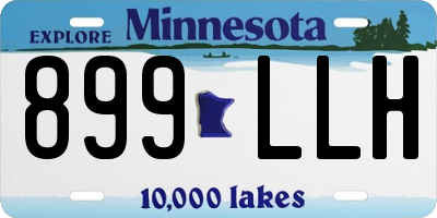 MN license plate 899LLH