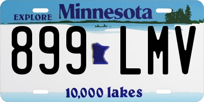 MN license plate 899LMV