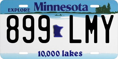 MN license plate 899LMY