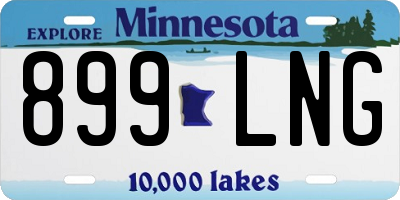 MN license plate 899LNG