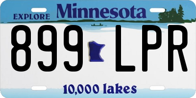 MN license plate 899LPR