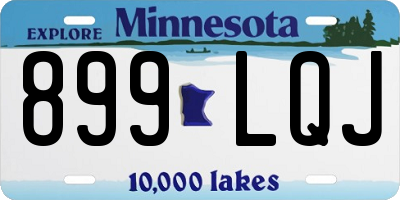 MN license plate 899LQJ