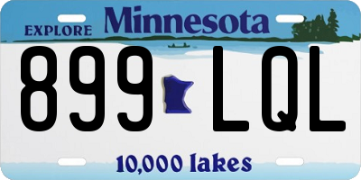MN license plate 899LQL