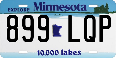 MN license plate 899LQP