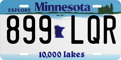 MN license plate 899LQR
